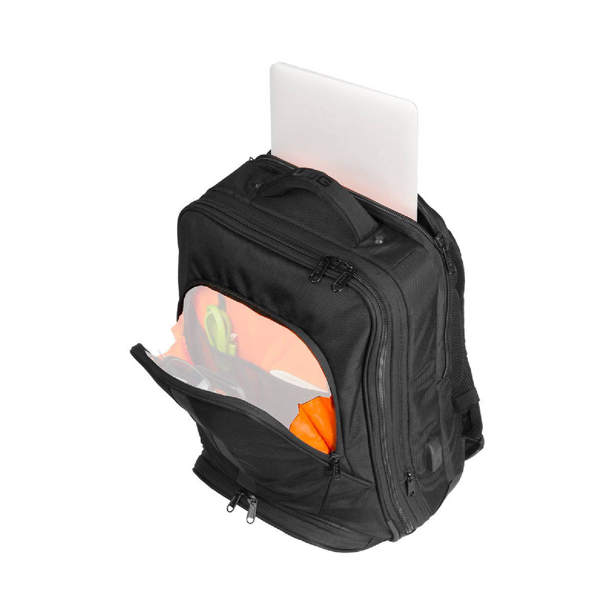 U 9108 BL-or - Ultimate Backpack Slim Black/Orange Inside