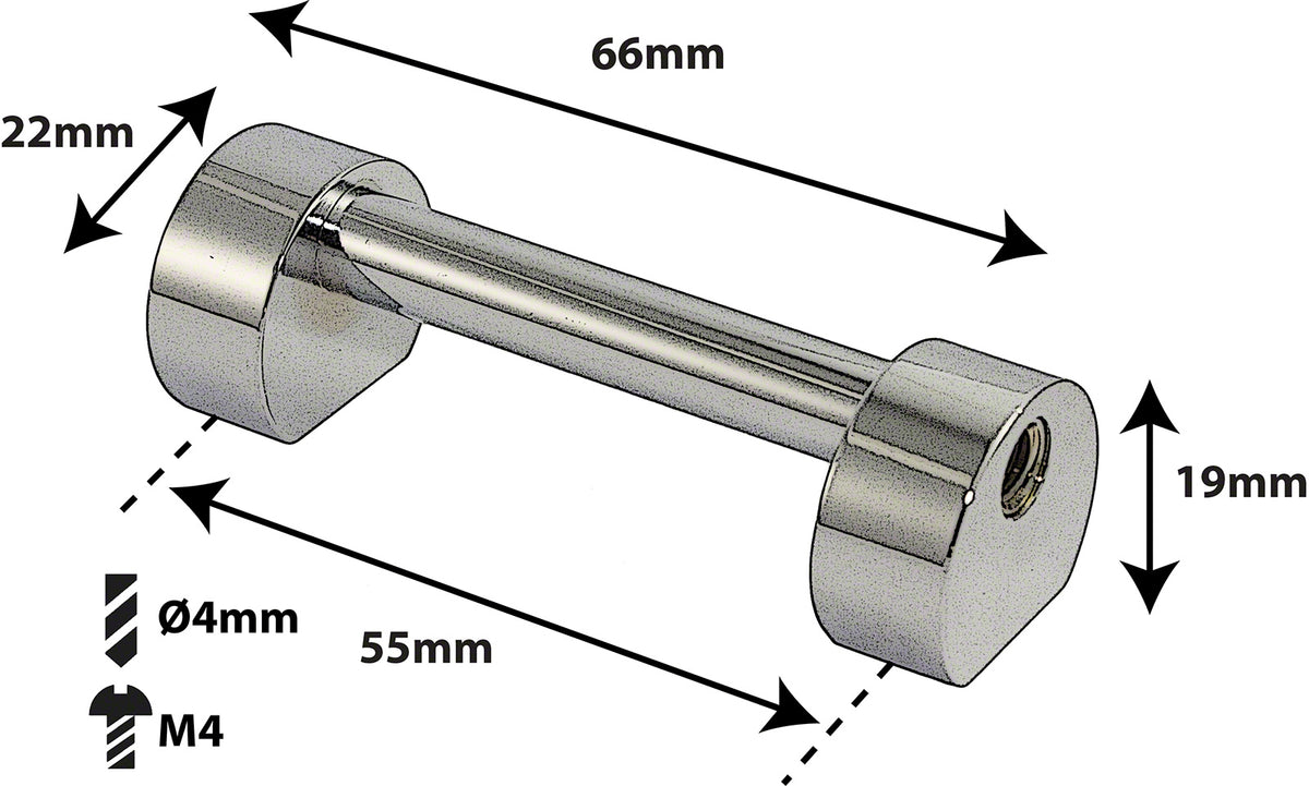TL3D55 - Coquille Tube - 55mm - Double Tirant (X1)