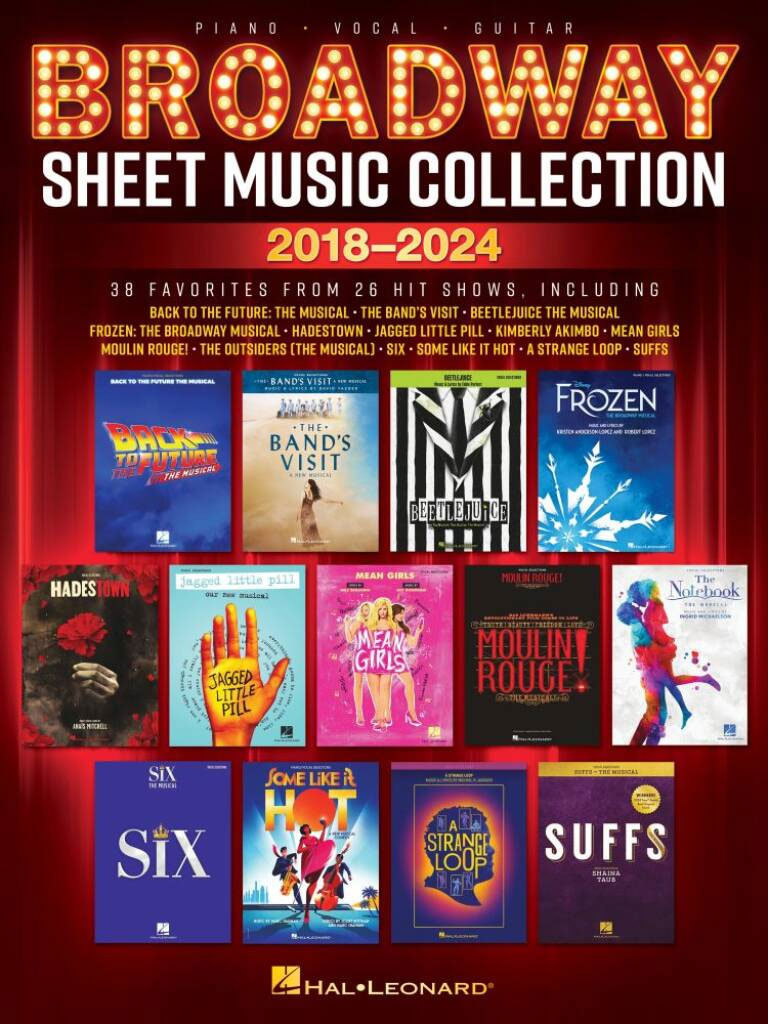 Broadway Sheet Music Collection 2018-2024 PVG