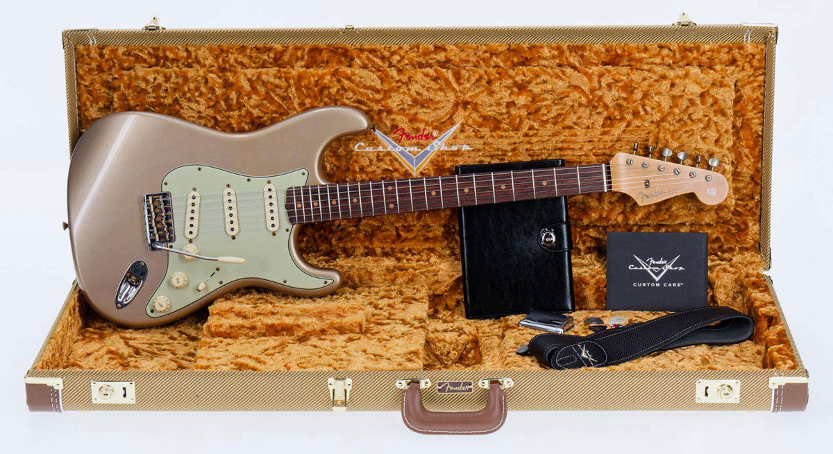 Stratocaster 59 Cs Rw Journeyman Faded Shoreline Gold