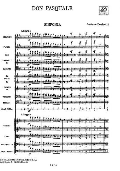 Donizetti G. - Don Pasquale - Conducteur