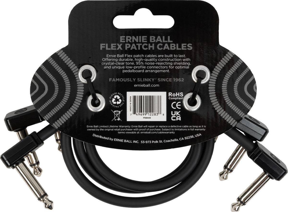 Cable Patch Flex 30CM - Pack 3 Noir