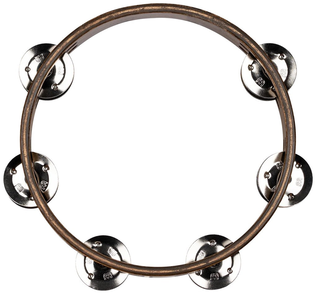 Tambourin Bois 8 Brun Cymb Laiton