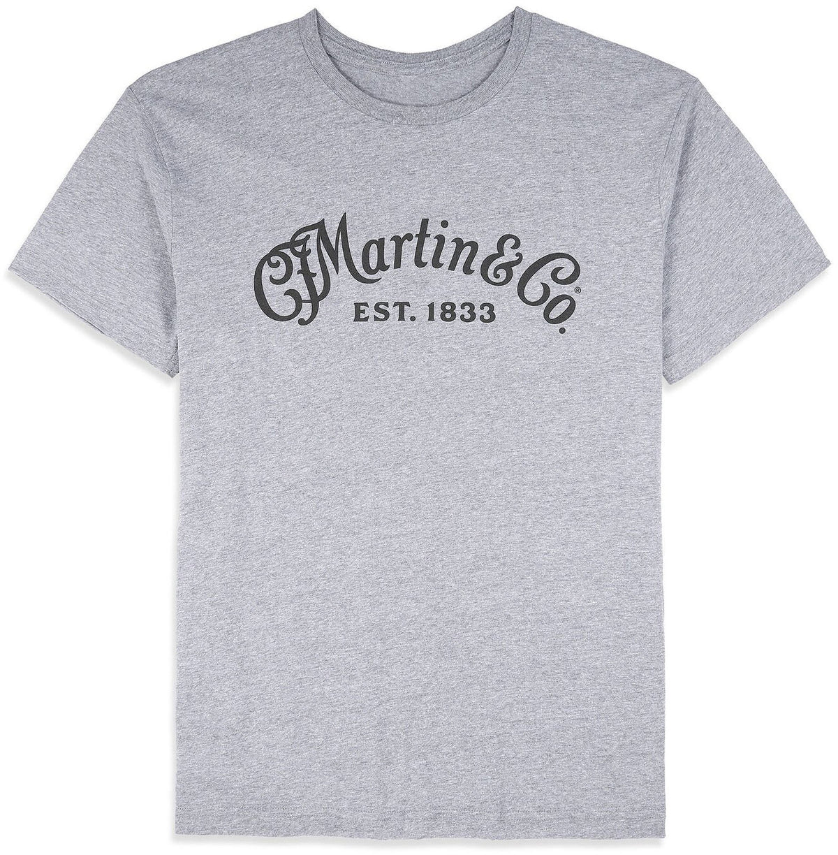 T-shirt Black Script logo Granite Heather XL