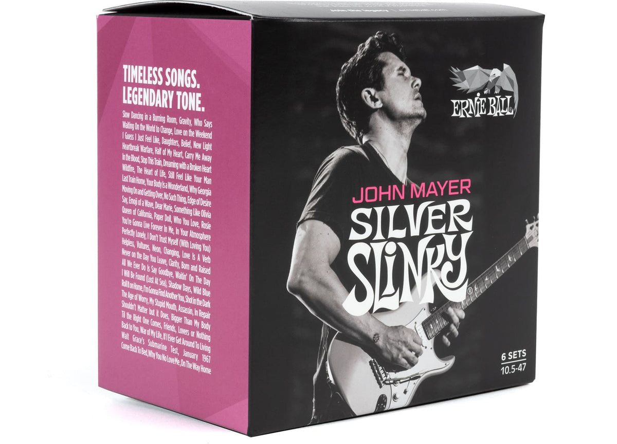 Silver Slinky Nickel Wound Sign. John Mayer - 10,5-47 - Pack De 6