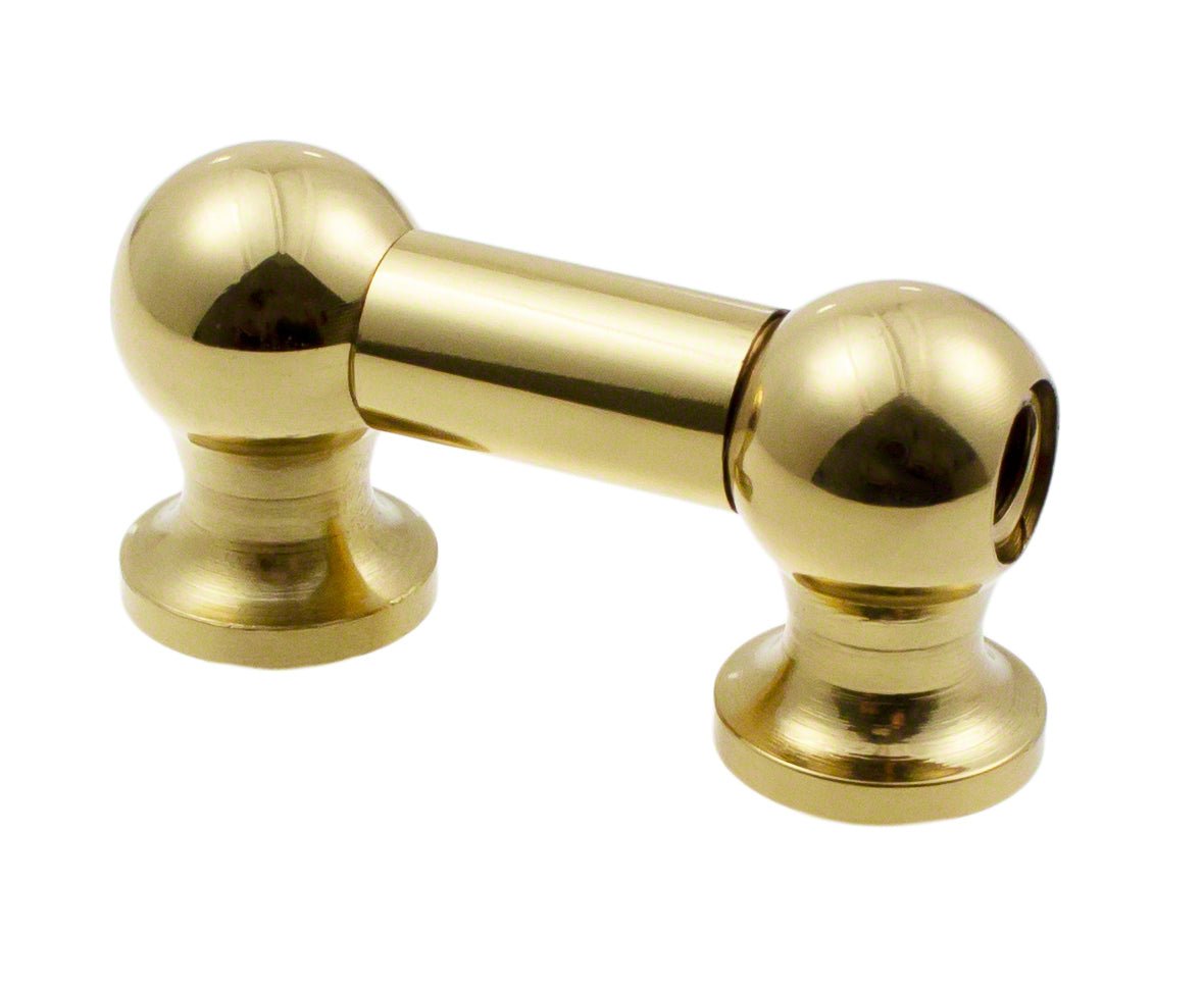 TL1D25-BR Coquille Tube 25mm Dorée Double Tirant (X1)