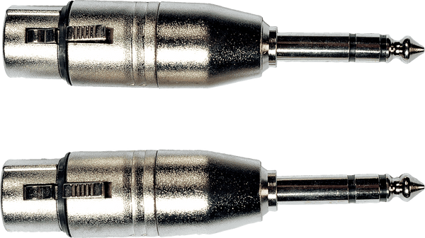 Yellow Cable Adaptateur Jack ST Male XLR Fem. - Lot de 2