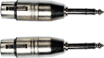 Adaptateur Jack ST Male XLR Fem. - Lot de 2