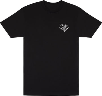 "M" T-Shirt Logo Fender Custom Shop Noir