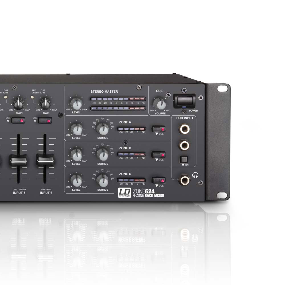 Zone 624 - Mixeur 4 Zones Rackable 3 U