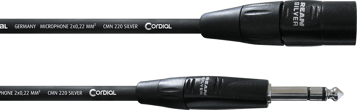 Câble Audio XLR Mâle/jack Stéréo 6 M