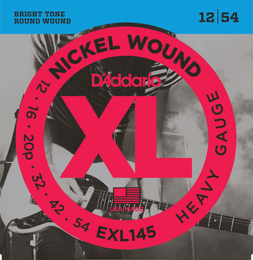 EXL145 NICKEL WOUND HEAVY 12-54 WITH PLAIN STEEL 3RD