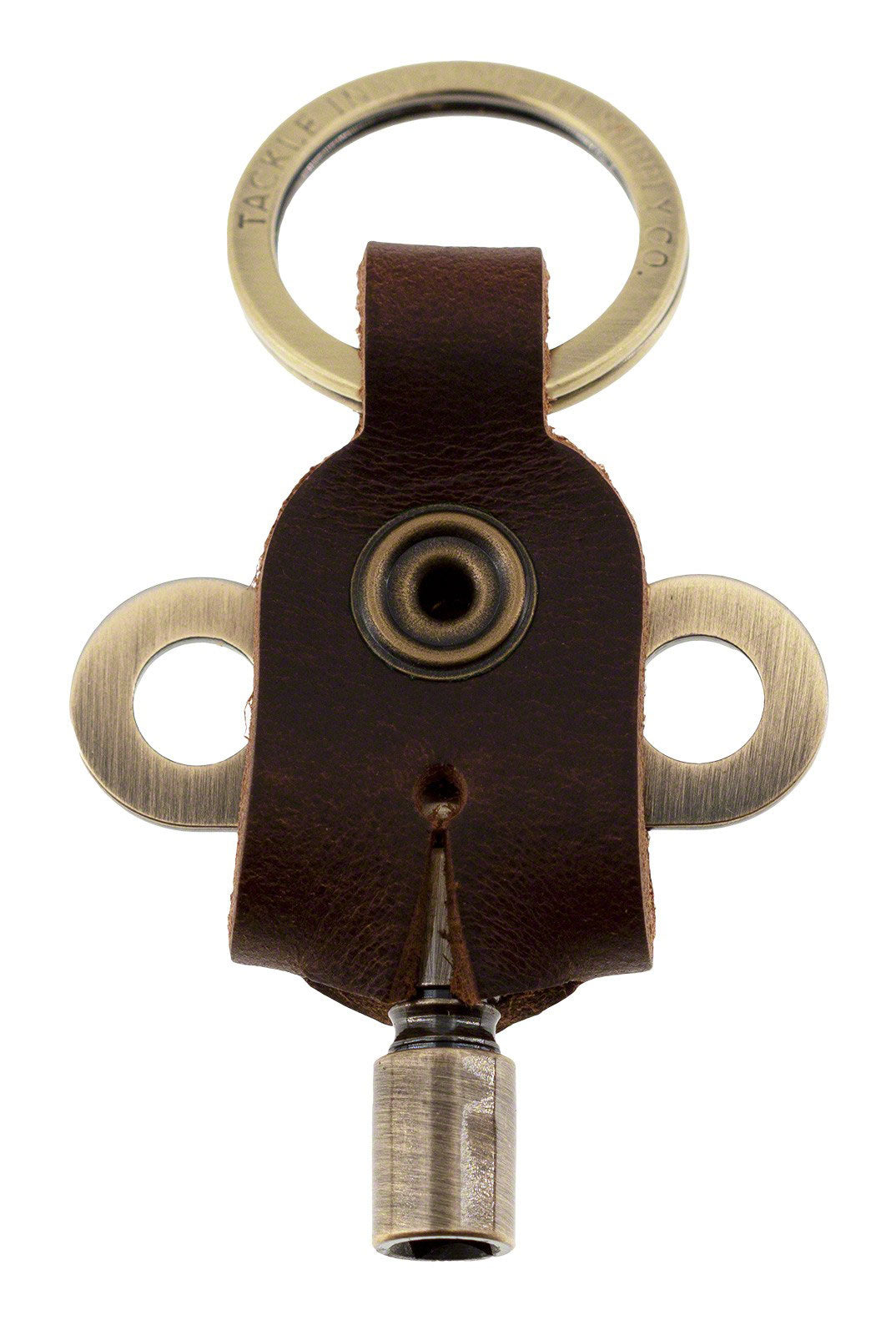 Cle Timekeepers + Porte Cle Cuir - Antique Brass