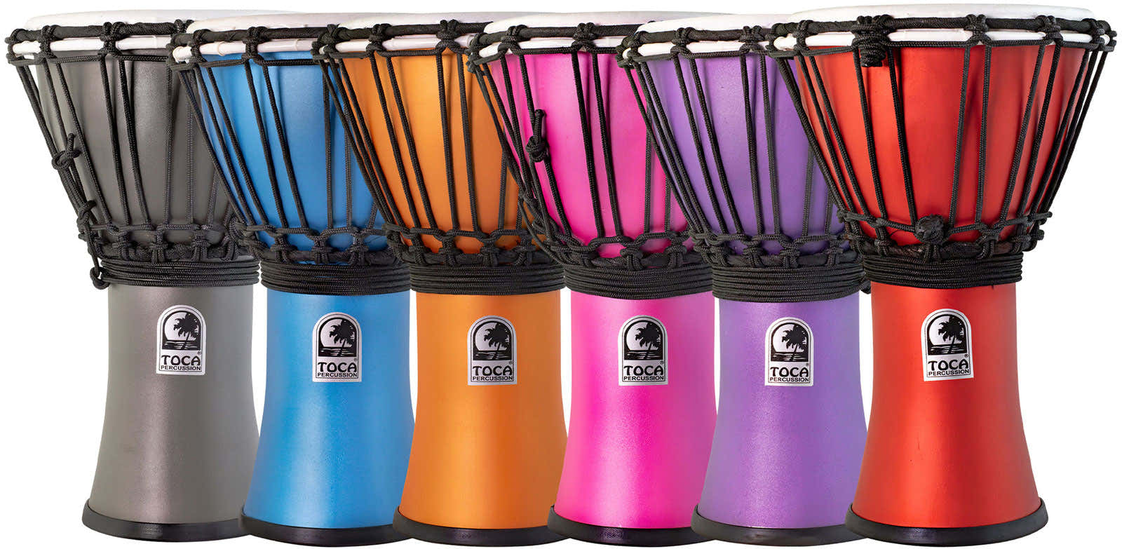 Djembe Freestyle Colorsound Matte Tfcdj-7Mtpk Set - 6 Pièces