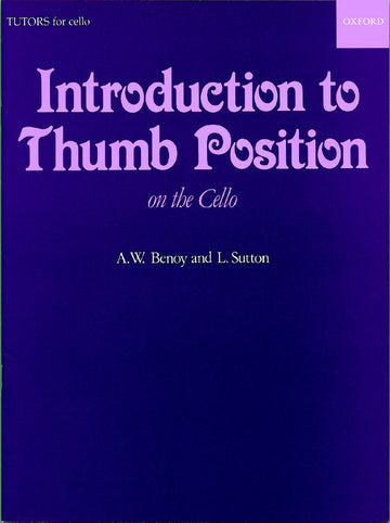 Benoy A.w. / Sutton L. - Introduction To Thumb Position - Violoncelle