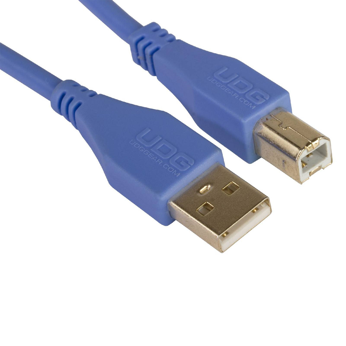 U 95002 LB - Câble USB 2.0 A-B Bleu Droit 2m