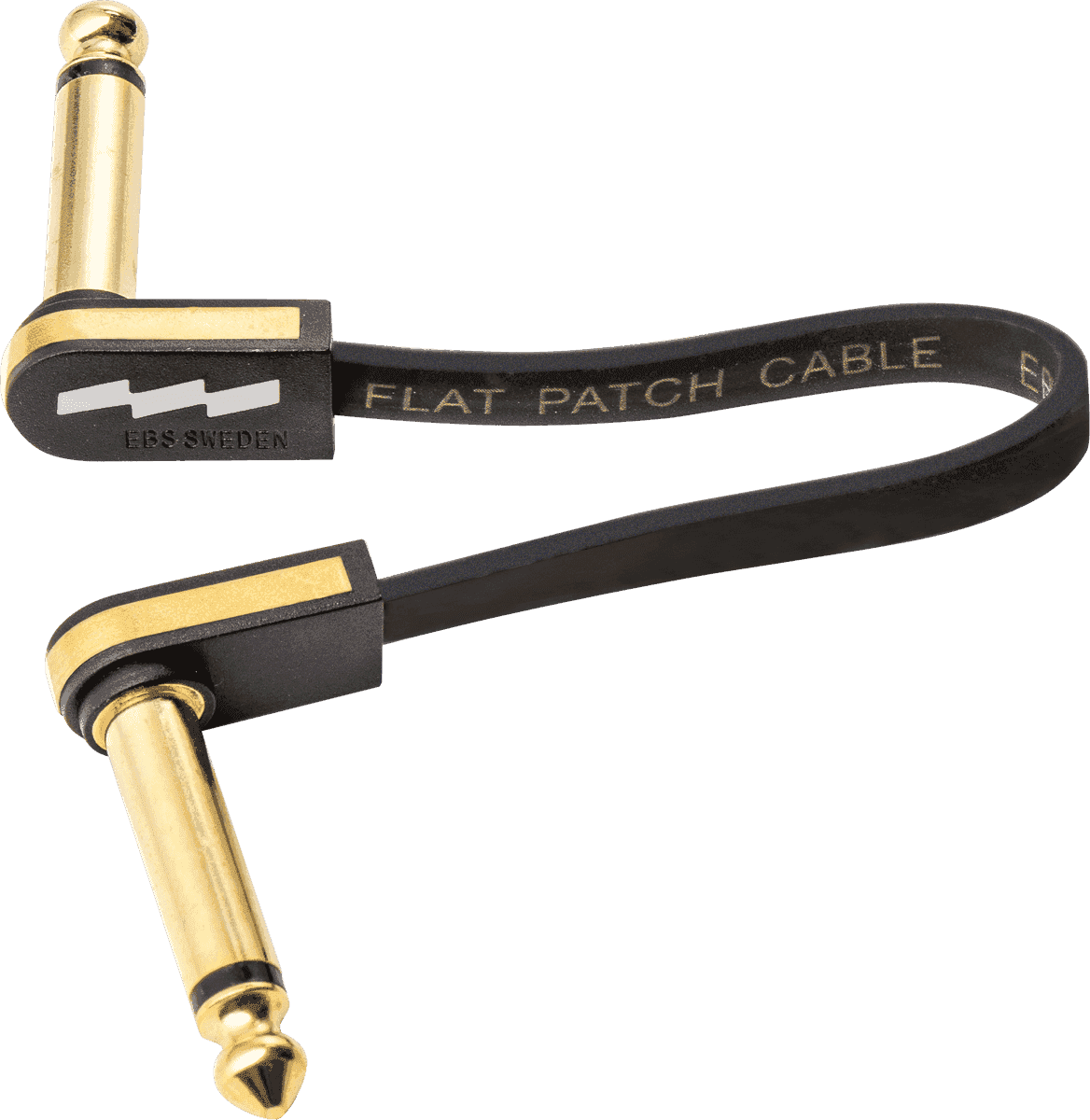 Câble de Patch Guitare 10 CM Compact Or
