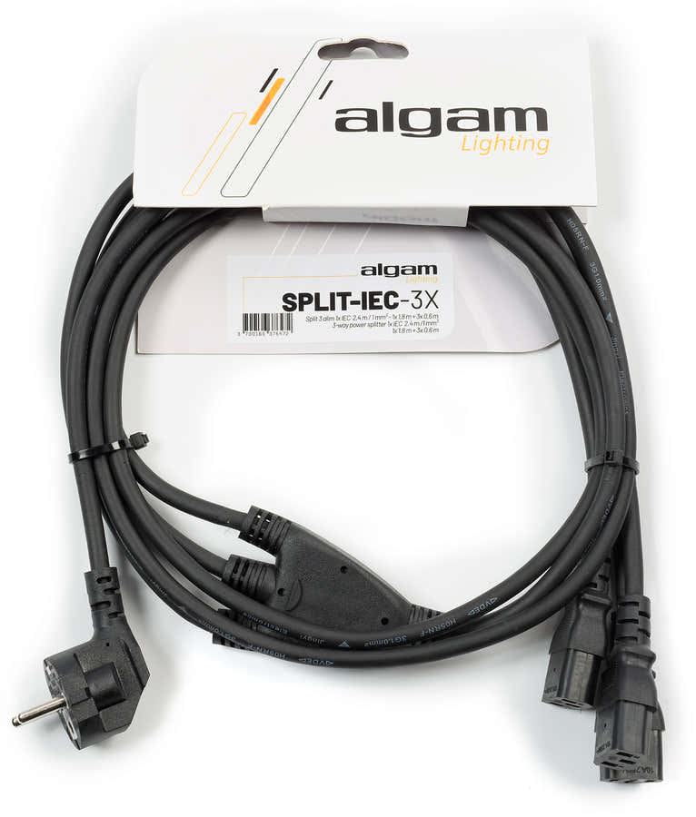 Câble d'alimentation Split 3 connecteursIEC - 2,4M