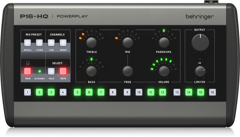 Behringer P16-HQ - Monitoring Mixer 16 Cannaux