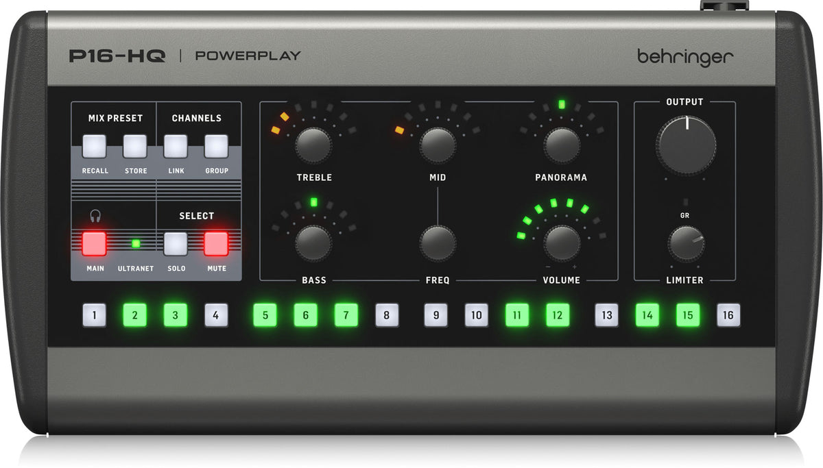 P16-HQ - Monitoring Mixer 16 Cannaux