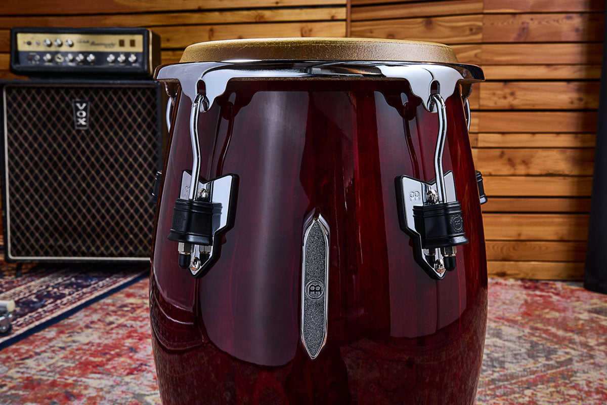 MEC1134WRP-CH - Marathon Exclusive Series Conga 11 3/4" - Wine Red/Chrome HW