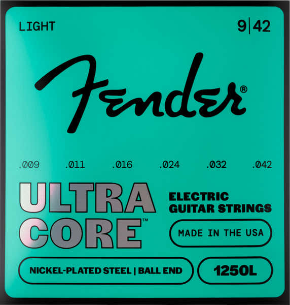 Fender Ultracore Nickel Plated Steel, Ball End, 1250L 09-42, (6)