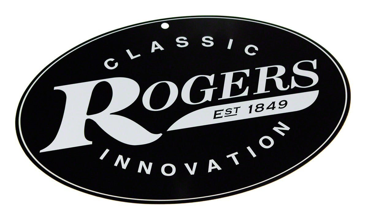 Rogers Drums RA-RMLS Plaque Publicitaire Metal Rogers 30X20CM