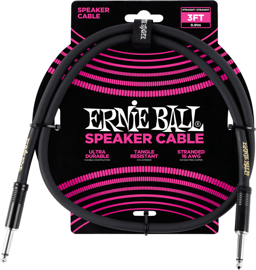 Câble Speaker Classic 91cm Noir