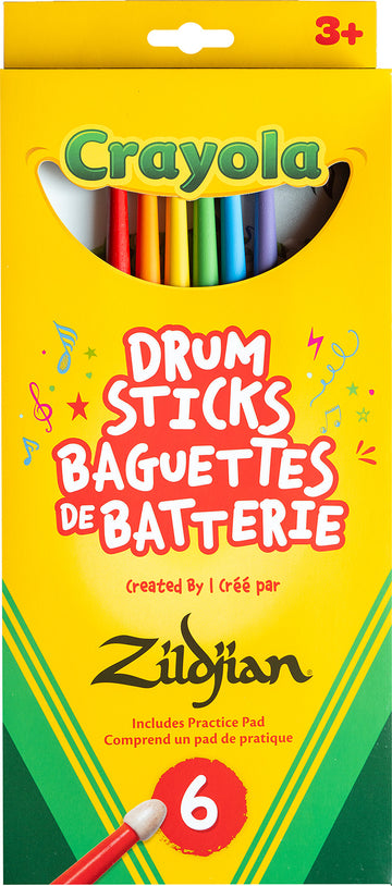 ZKIDS Baguettes Pack Crayola 6 baguettes + pad