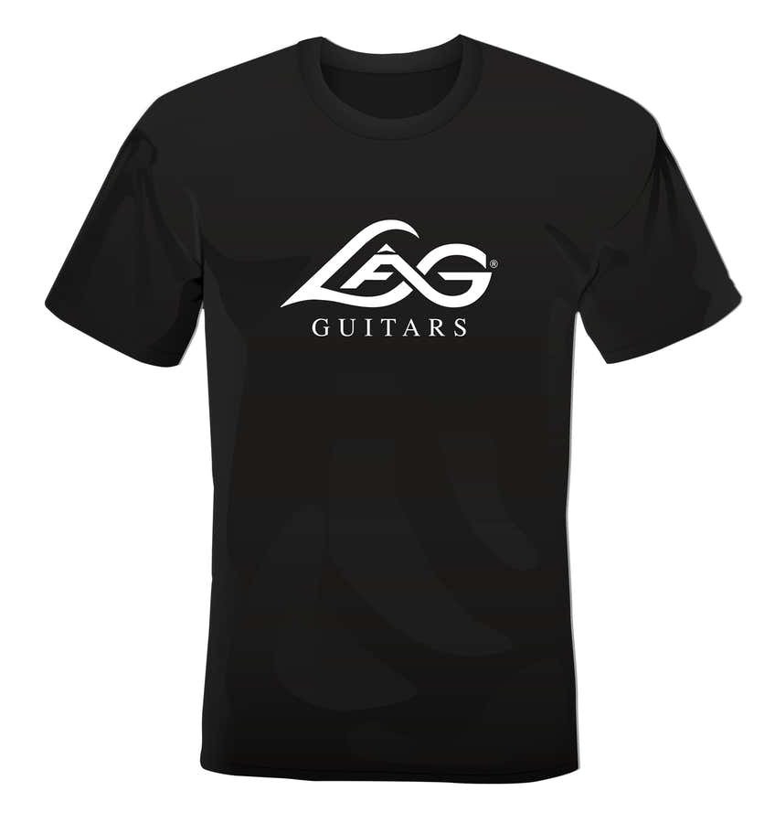 T-Shirt LÂG Noir logo blanc S