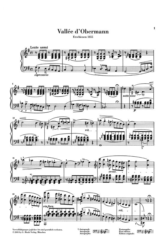 Liszt F. - Vallee D'obermann