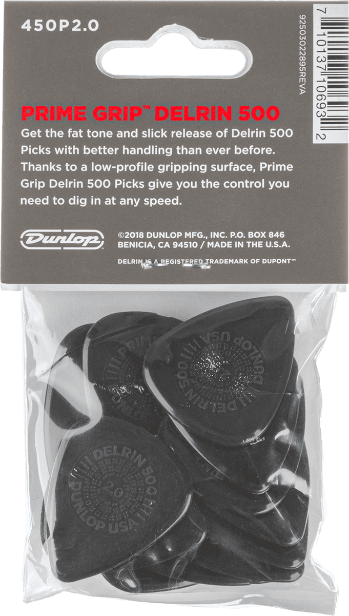 12 x 2,00mm Delrin 500 Prime Grip