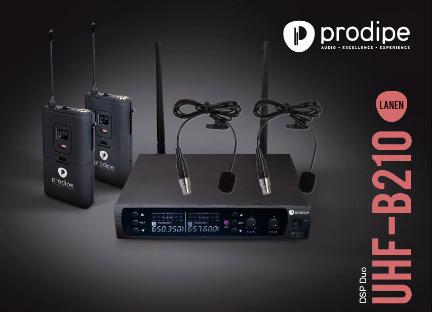 Prodipe Uhf B210 DSP Lavalier Duo