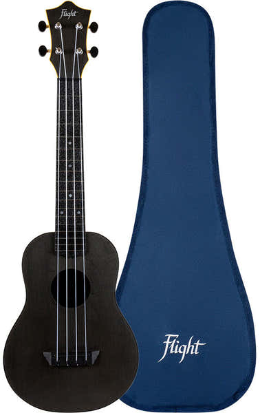 Flight TUC35 Travel Concert Ukulele - Black