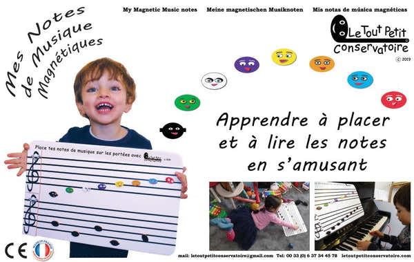 Le Tout Petit Conservatoire Mes Notes De Musique Magnetiques