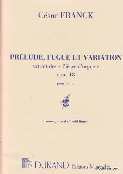 Durand Franck - Prelude Fugue et Variation - Piano