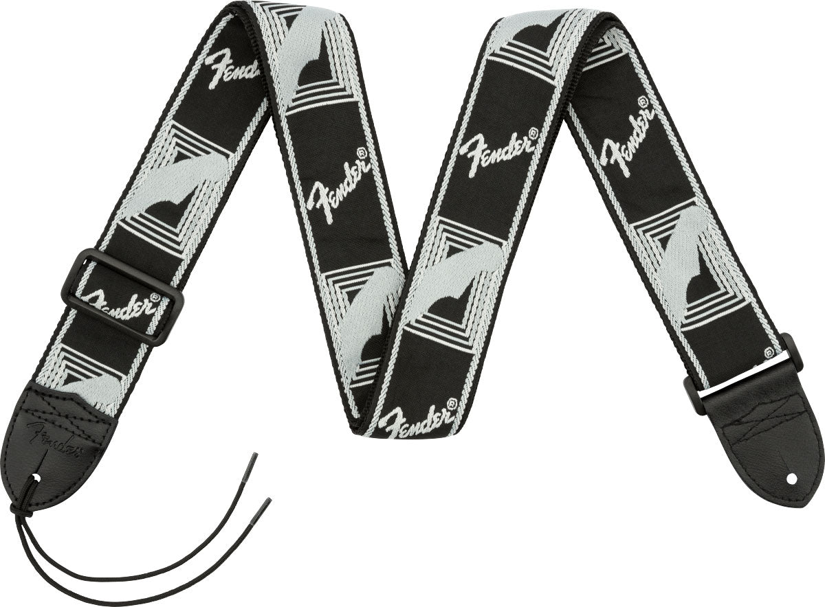 Fender 2" Monogrammed Strap Black/Light Grey/Dark Grey