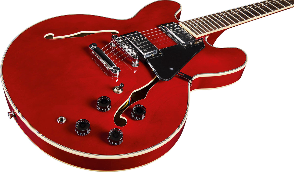 Fusion hollowbody double cut Cherry Red