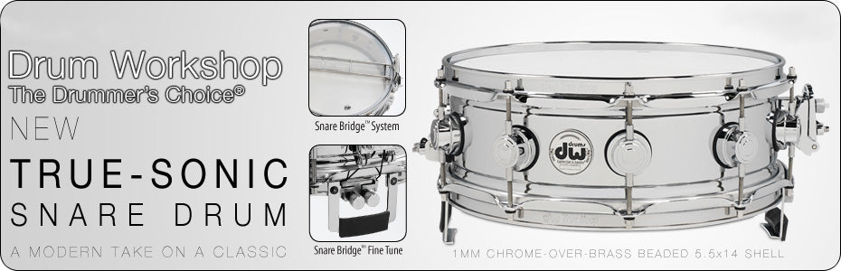 COLLECTOR SERIE - TRUE-SONIC 14" X 5 LAITON CHROME