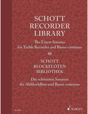 Schott Collection Flûte À Bec - Treble Flute A Bec et Basso Continuo