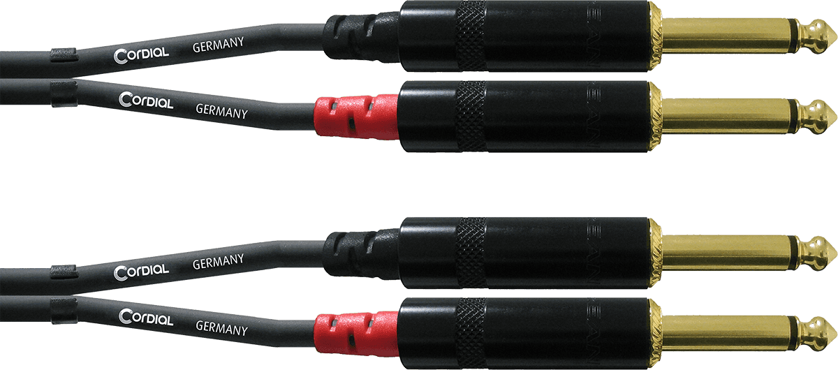 Câble Audio Double Jack Mono 3 M