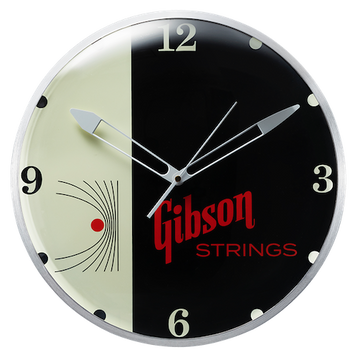 Horloge Gibson Vintage Lighted Wall Clock - Strings Sign