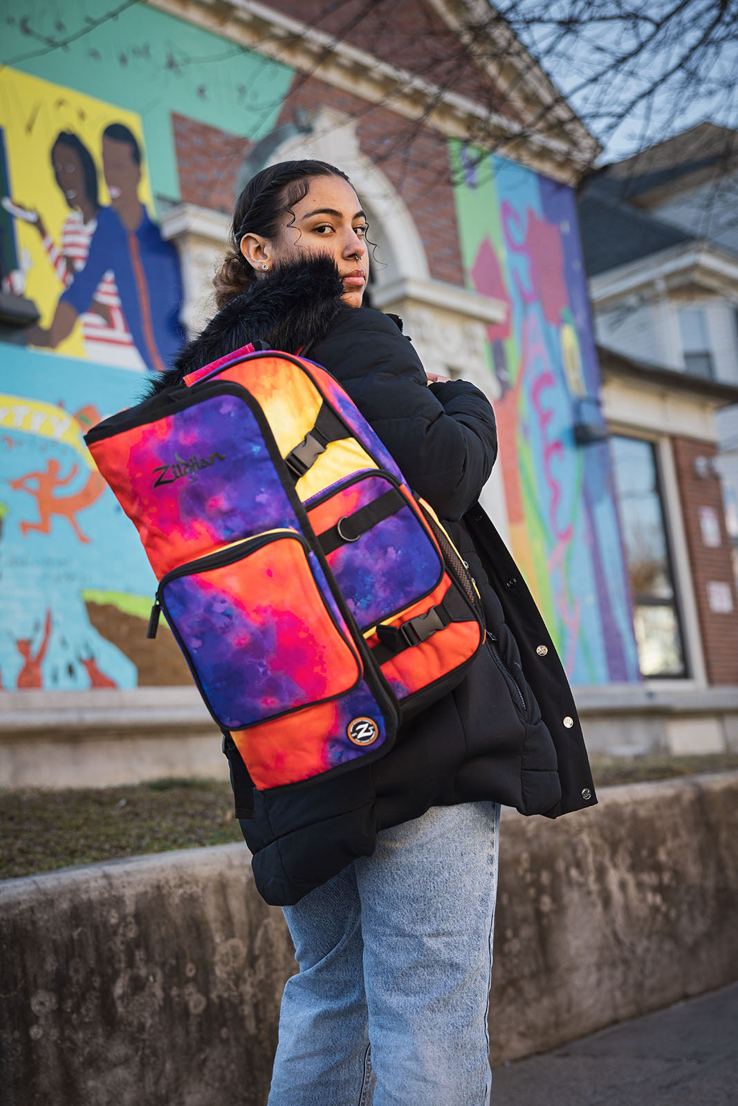 Sac à Dos Etudiant Orange Burst