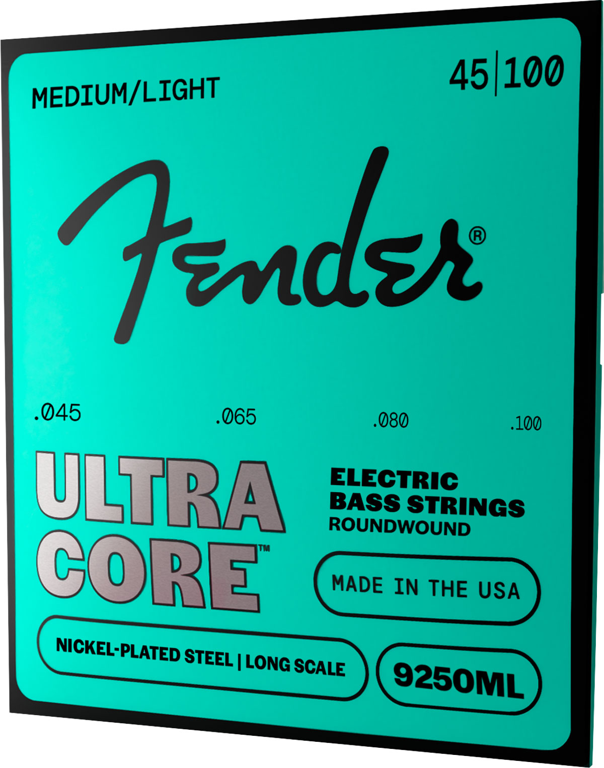 Ultracore Bass Strings, Nickel Plated Steel, Ball End, 9250ML 45-100, (4)