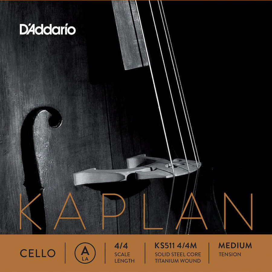 4/4 Kaplan Corde La Medium/acier File Titanium