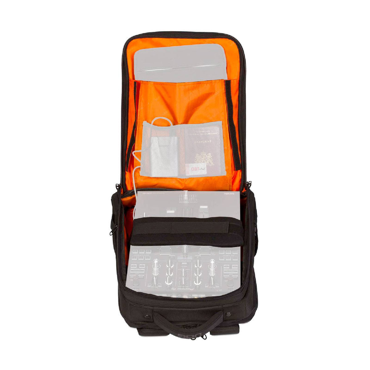 U 9108 BL-or - Ultimate Backpack Slim Black/Orange Inside