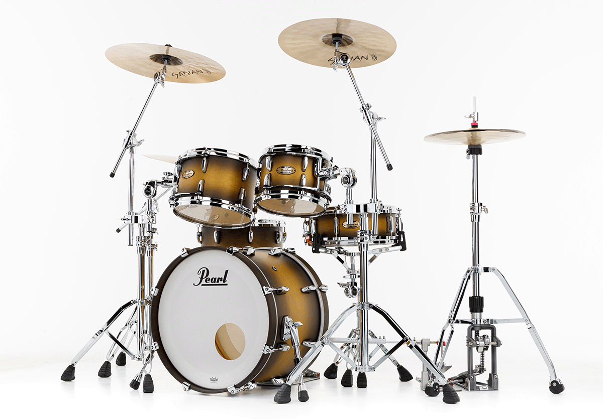 Masters Maple Pure Fusion 20 GYROLOCK-l Matte Olive Burst
