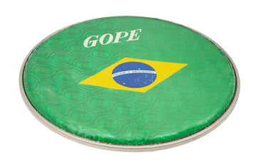 HHOL08-br Peau Double Holographique 8" Drapeau Bresil
