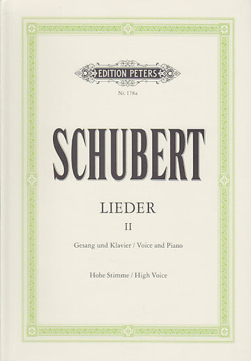 Schubert F. - Lieder Vol. 2 - Voix Haute et Piano