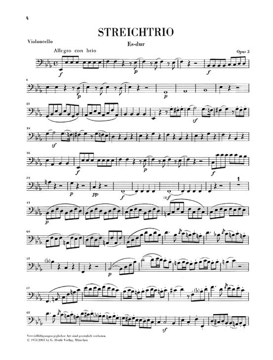 BEETHOVEN L.V. - STRING TRIOS OP. 3 8 AND 9 AND STRING DUO WOO 32